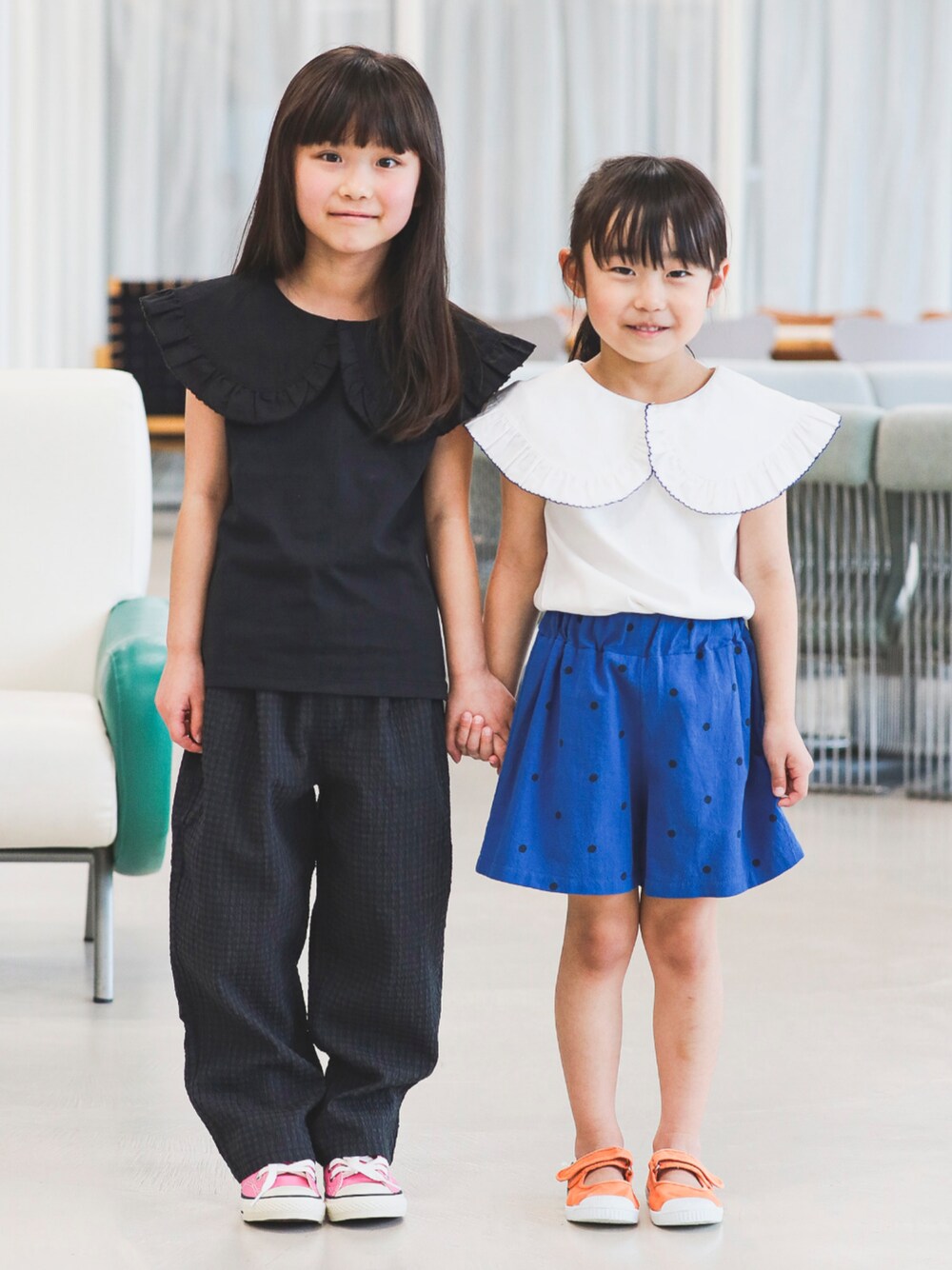 B:MING by BEAMS / 布帛衿 ノースリーブ プルオーバー カットソー（100
