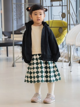 「アイテム（ワンピース）」を使った、B:MING by BEAMS KIDSさん（キッズ・90cm）の秋コーディネート