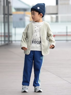 「アイテム（帽子）」を使った、B:MING by BEAMS KIDSさん（キッズ・110cm）の秋コーディネート