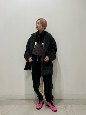 「ROSE BUD（ローズバッド）のアイテム（パンツ）」を使った、chihiroさん（レディース・153cm）の冬コーディネート