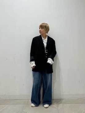 「ROSE BUD（ローズバッド）のアイテム」を使った、chihiroさん（レディース・153cm）の冬コーディネート