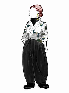 「JEANASIS（ジーナシス）のアイテム（パンツ）」を使った、chihop!さん（レディース・154cm）の春コーディネート