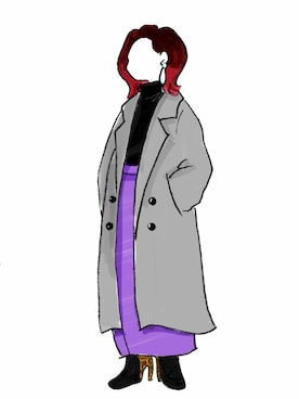 「COMME CA ISM（コムサイズム）のアイテム」を使った、chihop!さん（レディース・154cm）の冬コーディネート