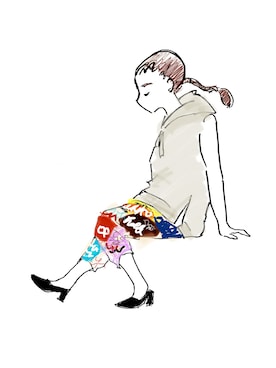 「Cepica（セピカ）のアイテム（パンツ）」を使った、chihop!さん（レディース・154cm）の夏コーディネート