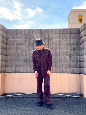 「トレンド秋素材コーデ」｜「アイテム（その他アウター）」を使った、HIROさん（メンズ・170cm）の秋コーディネート