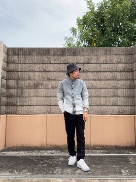 「ITEMS URBANRESEARCH（アイテムズ アーバンリサーチ）のアイテム（チノパンツ）」を使った、HIROさん（メンズ・169cm）の秋コーディネート