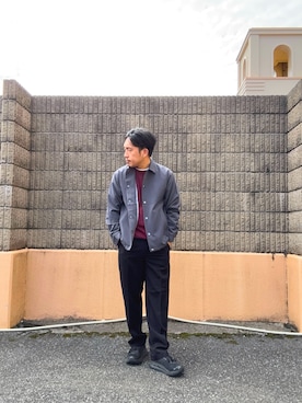 「季節の変わり目羽織コーデ」｜「アイテム（その他アウター）」を使った、HIROさん（メンズ・170cm）の秋コーディネート