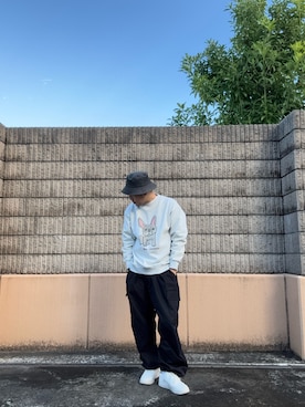 「アイテム（スウェット、その他）」を使った、HIROさん（メンズ・170cm）の秋コーディネート