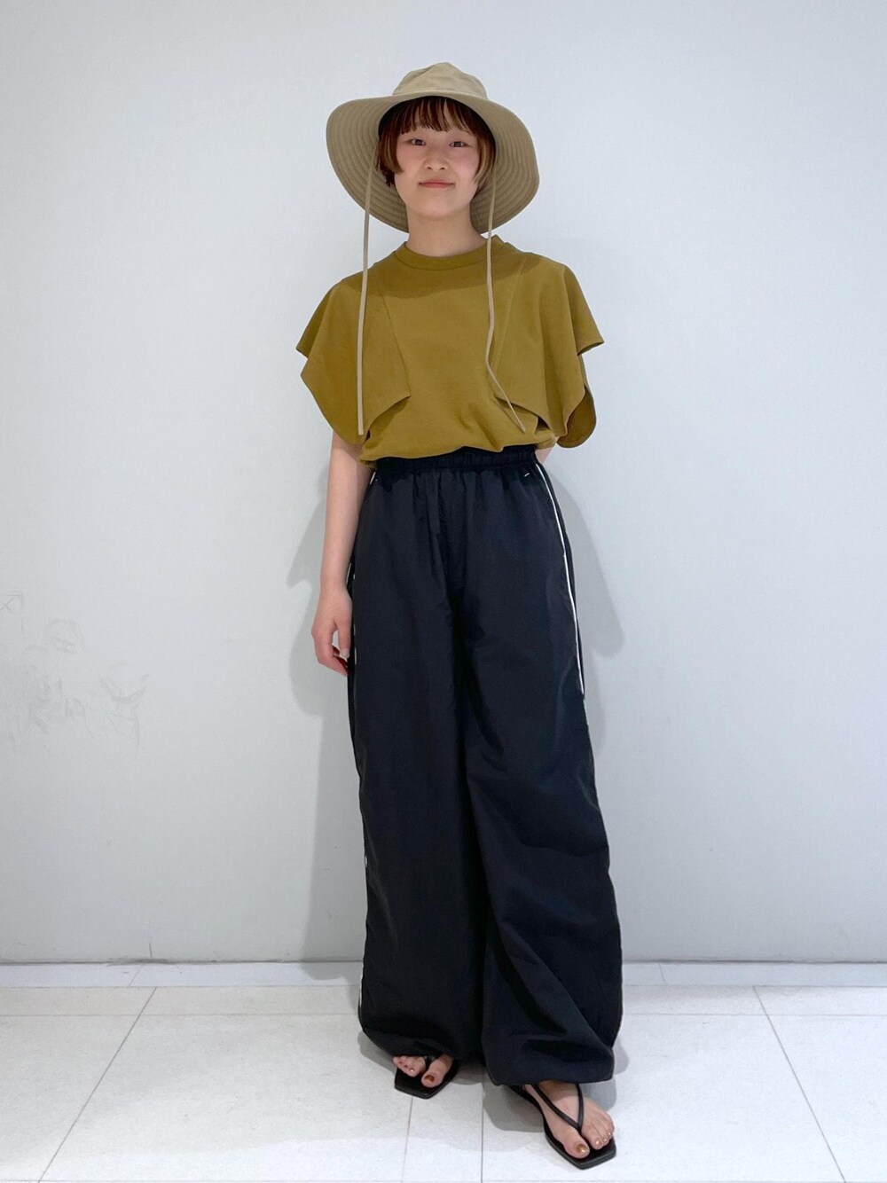 【DISCUS for ADAM ET ROPE’】別注 NYLON PANTS ADAM ET ROPÉ FEMME(アダム エ ロペ ファム) / 【DISCUS for
