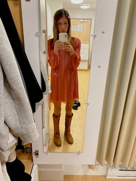 「Roots Canadaのアイテム」を使った、ameliaemさん（レディース・165cm）の秋コーディネート