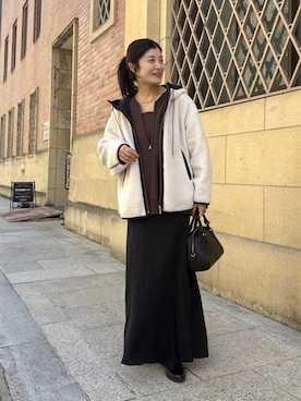 「アイテム（その他アウター）」を使った、okochiさん（レディース・162cm）の秋コーディネート