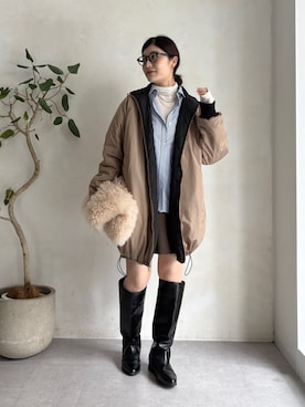「キルティングコート」｜okochiさん（レディース・162cm）の秋コーディネート