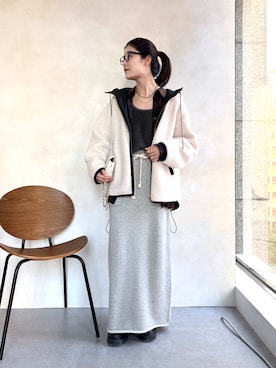 「アイテム（その他アウター）」を使った、okochiさん（レディース・162cm）の秋コーディネート
