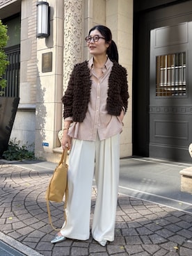「アイテム（その他アウター）」を使った、okochiさん（レディース・162cm）の秋コーディネート