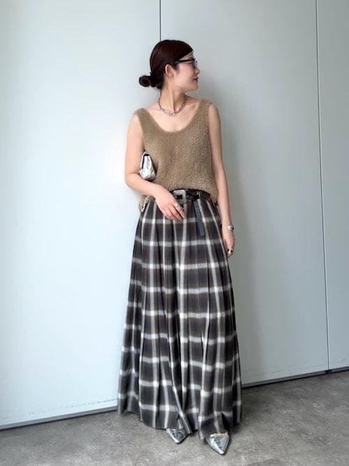 前後2WAYシャギーニットタンクベスト