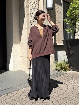 「アイテム（タンクトップ）」を使った、okochiさん（レディース・162cm）の秋コーディネート