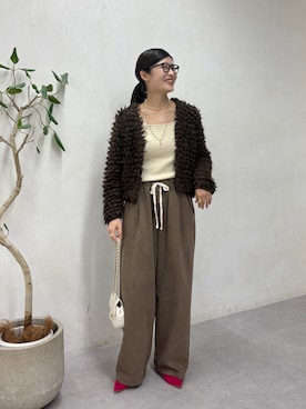 「アイテム（その他アウター）」を使った、okochiさん（レディース・162cm）の秋コーディネート