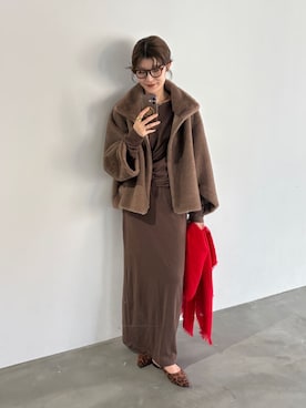 「DouDou（ドゥドゥ）のアイテム（ワンピース）」を使った、okochiさん（レディース・162cm）の夏コーディネート