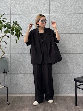 「アイテム（テーラードジャケット）」を使った、GALLEST  OFFICIALさん（レディース・158cm）の夏コーディネート