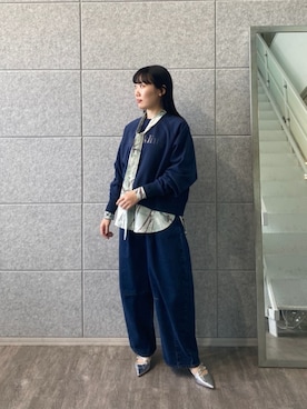 「カーブデニム」｜GALLEST  OFFICIALさん（レディース・160cm）の冬コーディネート