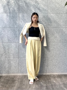 「GALLEST（ギャレスト）のアイテム（テーラードジャケット）」を使った、GALLEST  OFFICIALさん（レディース・159cm）の冬コーディネート