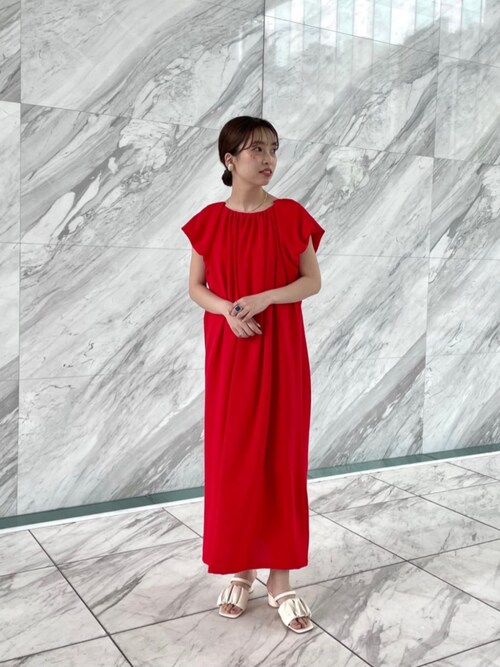 セール】【アトレ恵比寿&WEB限定】タックスリーブワンピース セール】【アトレ恵比寿&WEB限定】タックスリーブワンピース