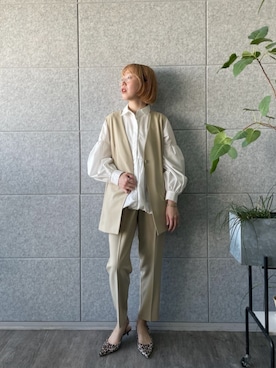 「バルーンブラウス」｜GALLEST  OFFICIALさん（レディース・160cm）の春コーディネート