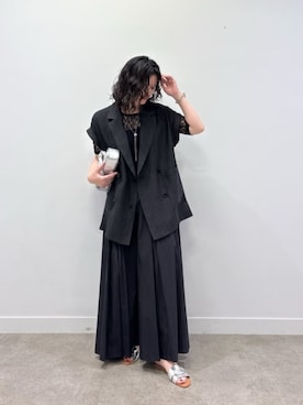 「アイテム（テーラードジャケット）」を使った、GALLEST  OFFICIALさん（レディース・160cm）の夏コーディネート
