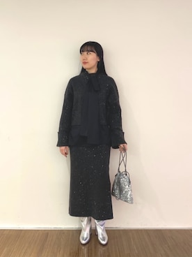 「ニットアップ」｜GALLEST  OFFICIALさん（レディース・160cm）の冬コーディネート