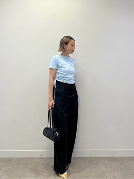 「GALLEST（ギャレスト）の◆スクエアスモールボストン（ハンドバッグ）」を使った、GALLEST  OFFICIALさん（レディース・159cm）の夏コーディネート