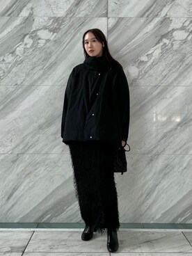 「秋冬」｜「アイテム（その他アウター）」を使った、GALLEST  OFFICIALさん（レディース・162cm）の冬コーディネート