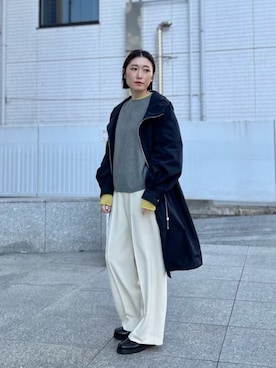 「春コート」｜「アイテム（その他アウター）」を使った、GALLEST  OFFICIALさん（レディース・158cm）の春コーディネート