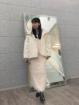 「シャギー」｜「アイテム（その他アウター）」を使った、GALLEST  OFFICIALさん（レディース・160cm）の冬コーディネート