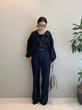 「スパンコール」｜「アイテム（ブルゾン）」を使った、GALLEST  OFFICIALさん（レディース・158cm）の秋コーディネート