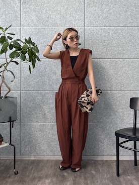 「30代コーデ」｜「アイテム（オールインワン・サロペット）」を使った、GALLEST  OFFICIALさん（レディース・158cm）の夏コーディネート
