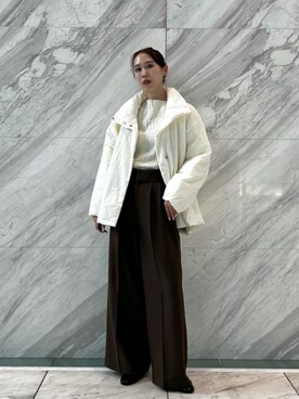 「秋冬」｜「アイテム（その他アウター）」を使った、GALLEST  OFFICIALさん（レディース・162cm）の冬コーディネート