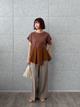 「ぺプラム」｜GALLEST  OFFICIALさん（レディース・155cm）の夏コーディネート