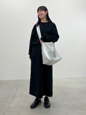 「zucca」｜「アイテム（スウェット）」を使った、ichikawaさん（レディース・160cm）の夏コーディネート
