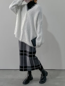 「ハイトーンカラー」｜yuiさん（レディース・164cm）の冬コーディネート