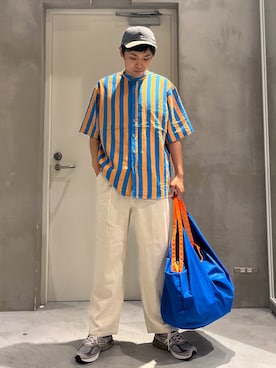 「COBRA CAPS（コブラキャップス）のアイテム」を使った、しょーへーさん（メンズ・175cm）の夏コーディネート