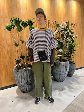 「COBRA CAPS（コブラキャップス）のアイテム」を使った、しょーへーさん（メンズ・175cm）の夏コーディネート
