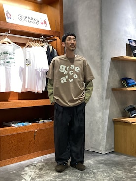 「ストライプ」｜yonmaru2さん（メンズ・175cm）の秋コーディネート