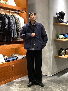 「アイテム（ナイロンジャケット）」を使った、yonmaru2さん（メンズ・175cm）の冬コーディネート