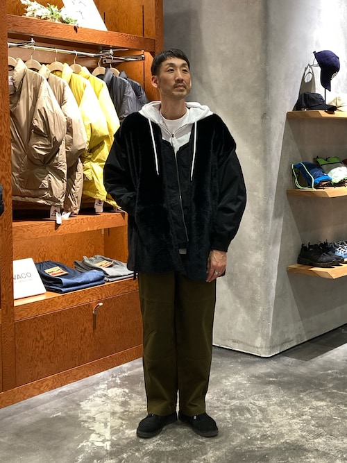 セール】【etsinta/エシンタ】ファー切替ジャケット（ブルゾン