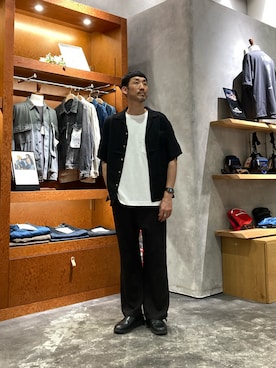 「アイテム（シャツ/ブラウス）」を使った、yonmaru2さん（メンズ・175cm）の夏コーディネート