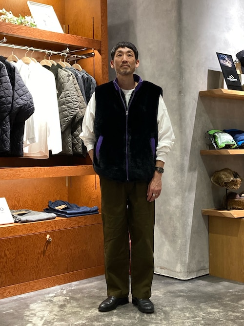 セール】【SOUNDS GOOOOD】デニム切替ファーベスト（ベスト