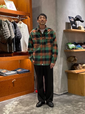 「GEVACO（ゲバコ）のアイテム」を使った、yonmaru2さん（メンズ・175cm）の秋コーディネート