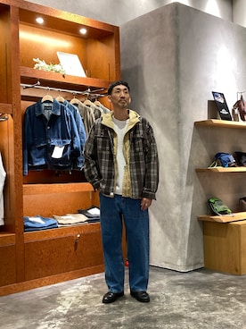 「アイテム（マウンテンパーカー）」を使った、yonmaru2さん（メンズ・175cm）の秋コーディネート