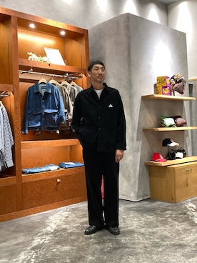 「GEVACO（ゲバコ）のアイテム（その他アウター）」を使った、yonmaru2さん（メンズ・175cm）の秋コーディネート