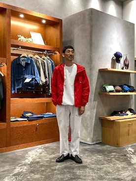 「アイテム（マウンテンパーカー）」を使った、yonmaru2さん（メンズ・175cm）の秋コーディネート